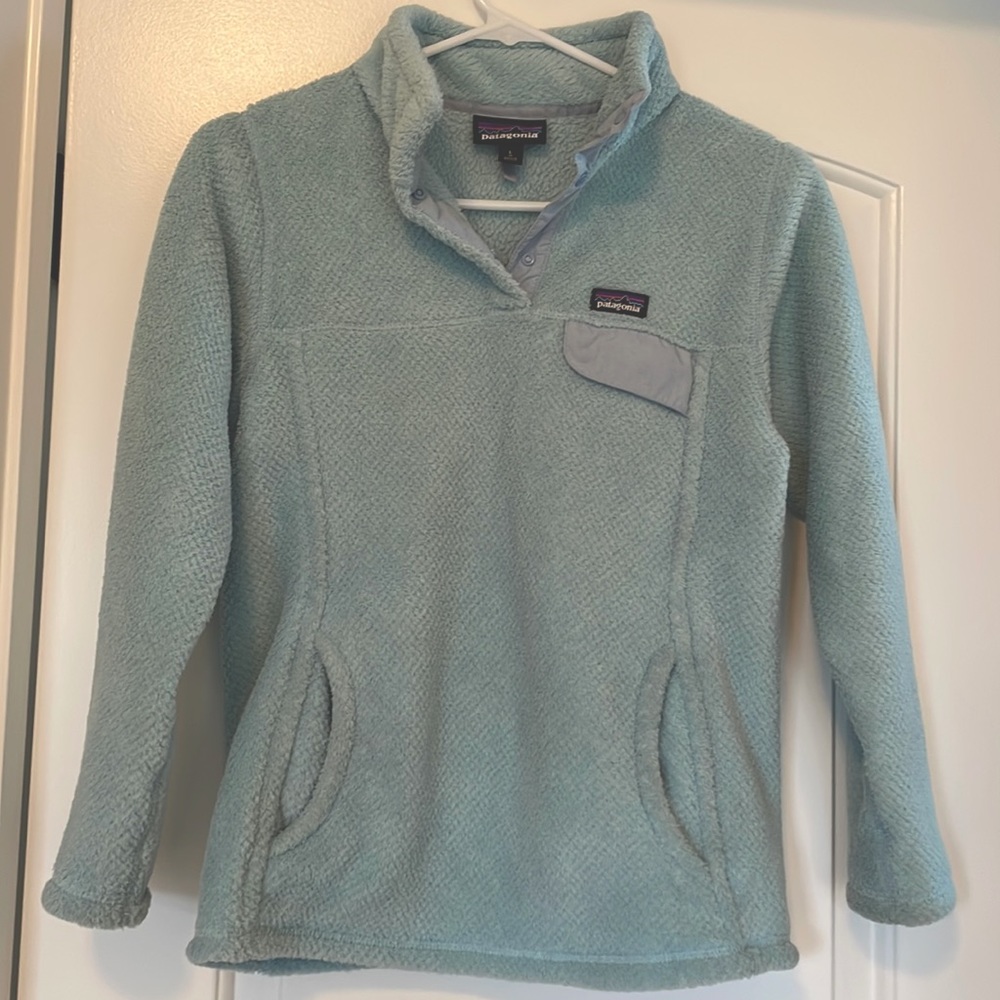 Patagonia Girls Re-Tool Snap T Fleece Jacket, Large, size 12
